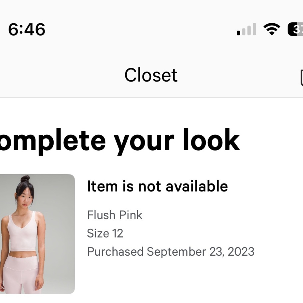 Lululemon Align tank size 12